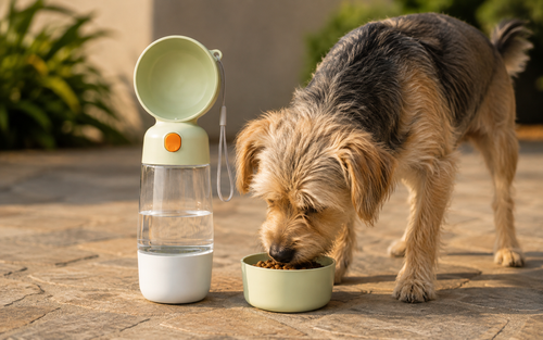 Comedero Bebedero Portatil Para Mascota